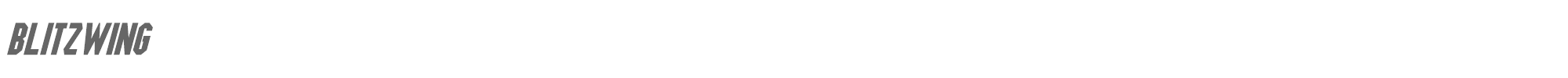 Blitzwing Blitzwing Italic.otf font preview